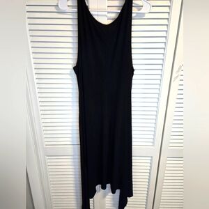 Lane Bryant Black Asymmetrical Hi-Lo Tank Top CONTEMPORARY. GRUNGE.